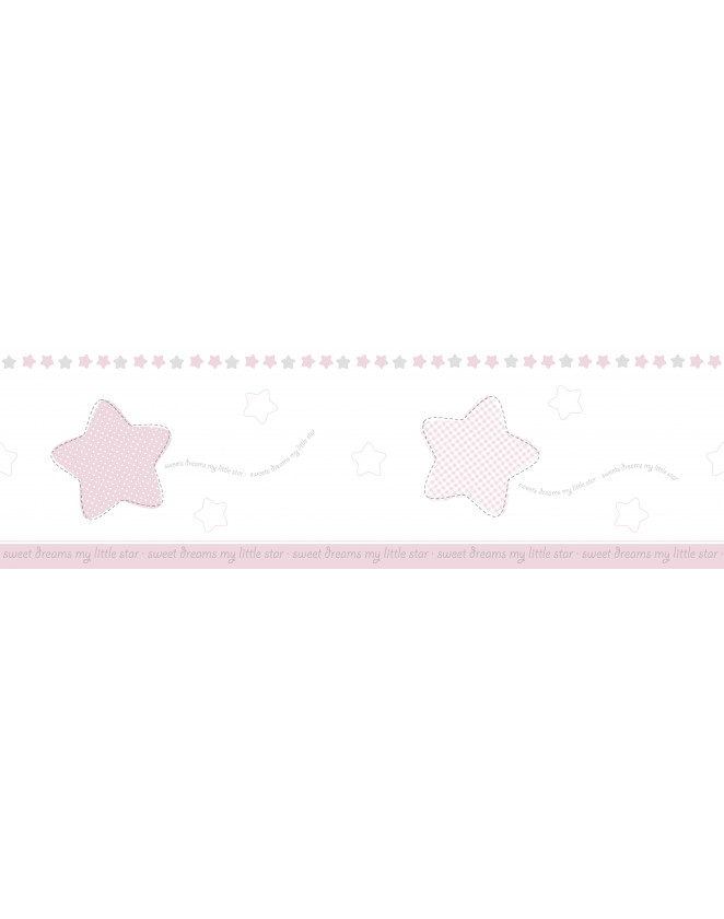 Detská bordúra hviezdičky 102442 - ružová 
